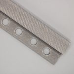 Peldaño rustico gris perla