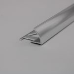 Guardacanto 12.5mm Aluminio Plata Brillo