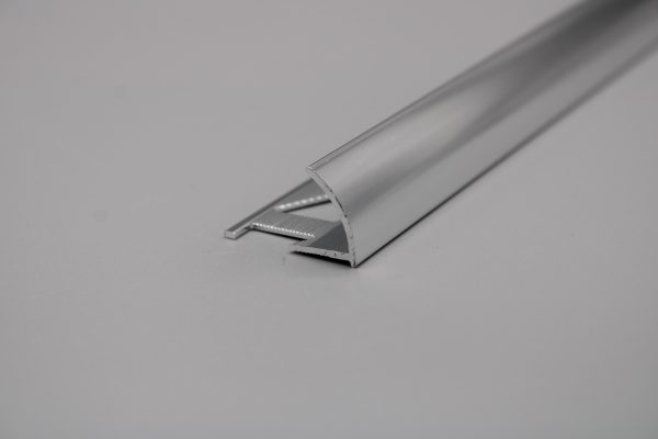 Guardacanto 12.5mm Aluminio Plata Brillo