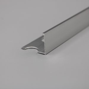 Guardacanto Plano 15mm Aluminio Plata Brillo