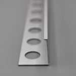 Guardacanto Plano 20mm Aluminio Plata Mate