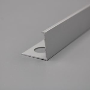 Guardacanto Plano 20mm Aluminio Plata Mate