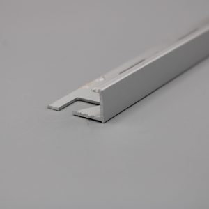 Guardacanto Plano Aluminio 10.5mm Plata Mate