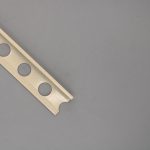 Guardacanto Plano Aluminio Marfil