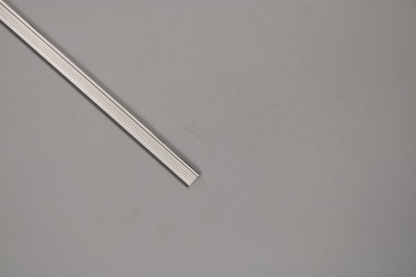 Listelo Aluminio 6mm Plata Brillo