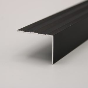 Peldaño aluminio exterior negro