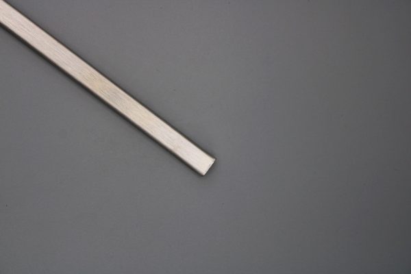 Listelo "U" 10mm Acero Cepillado