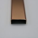 Listelo "U" 20mm Acero Bronce Brillo