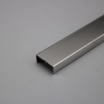 Listelo "U" 20mm Acero Brillo