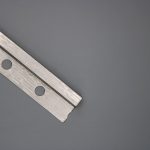 Nivel 12x12mm Acero Grabado Plata